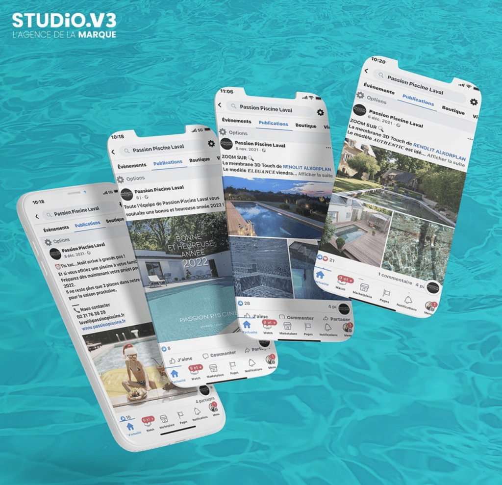 Gestion réseaux sociaux - PASSION PISCINE 1