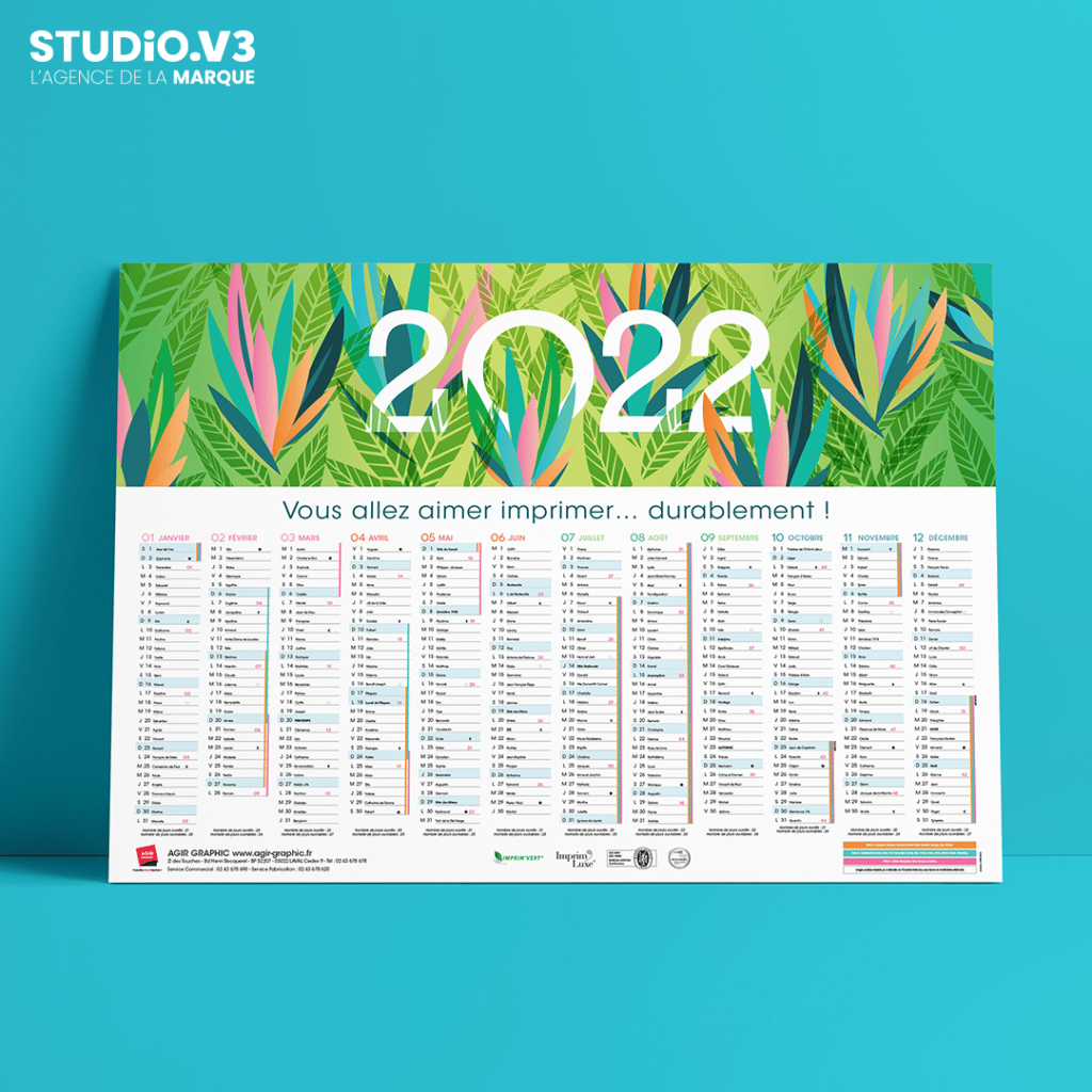 Création calendrier - Agir 1