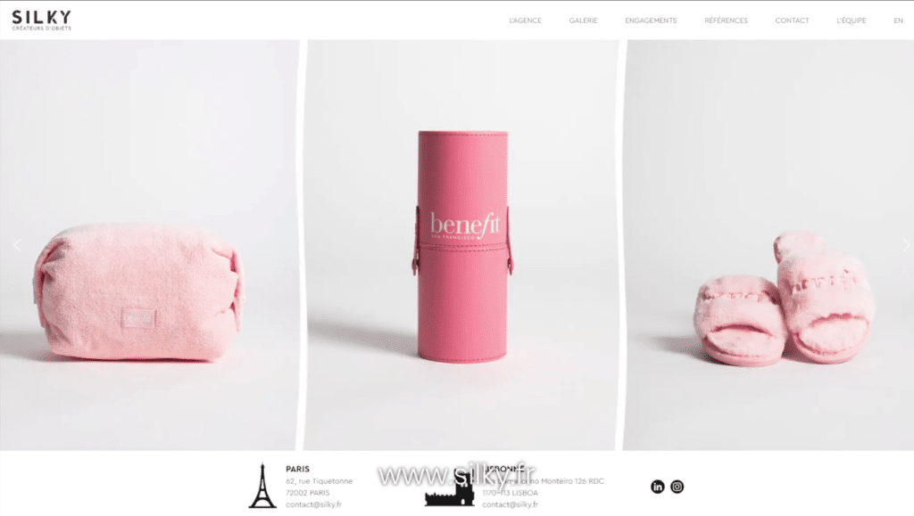 Silky - Création d'un site de marque - Agence Studio V3 à Laval
