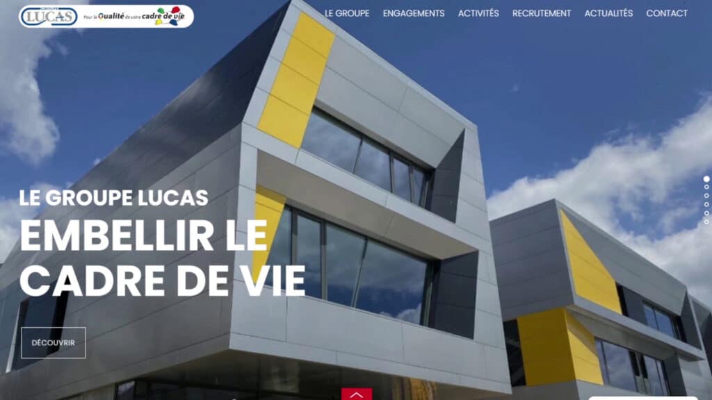 Création de site internet à Rennes - Agence web StudioV3 - Site Groupe Lucas