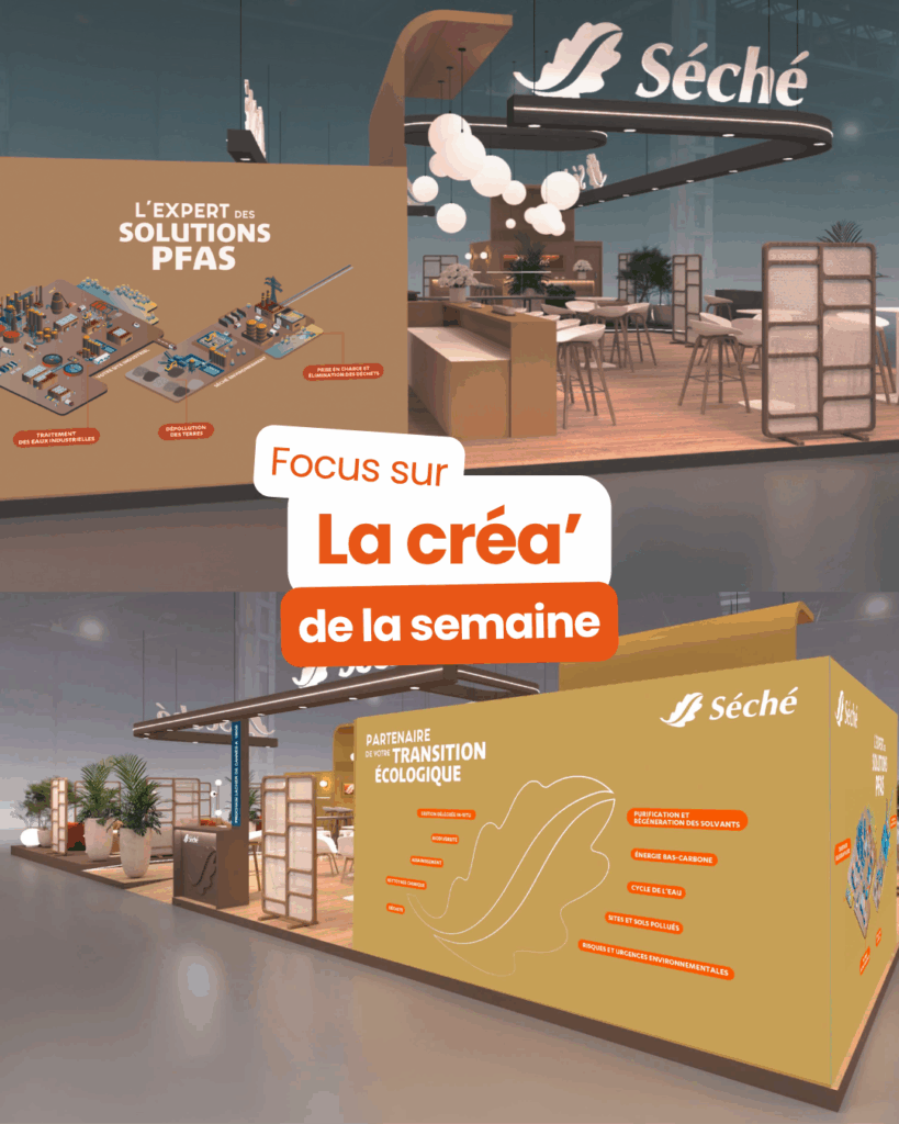 ✨ Focus projet : création graphique de décors de stands pour Séché 3