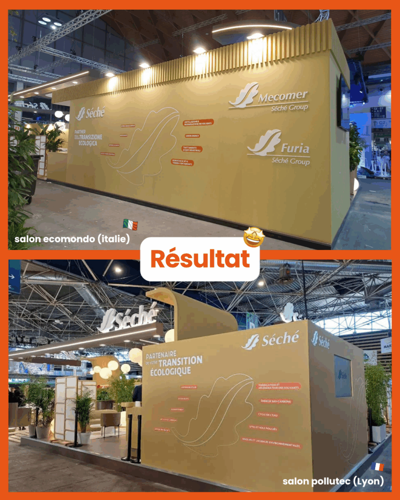 ✨ Focus projet : création graphique de décors de stands pour Séché 5