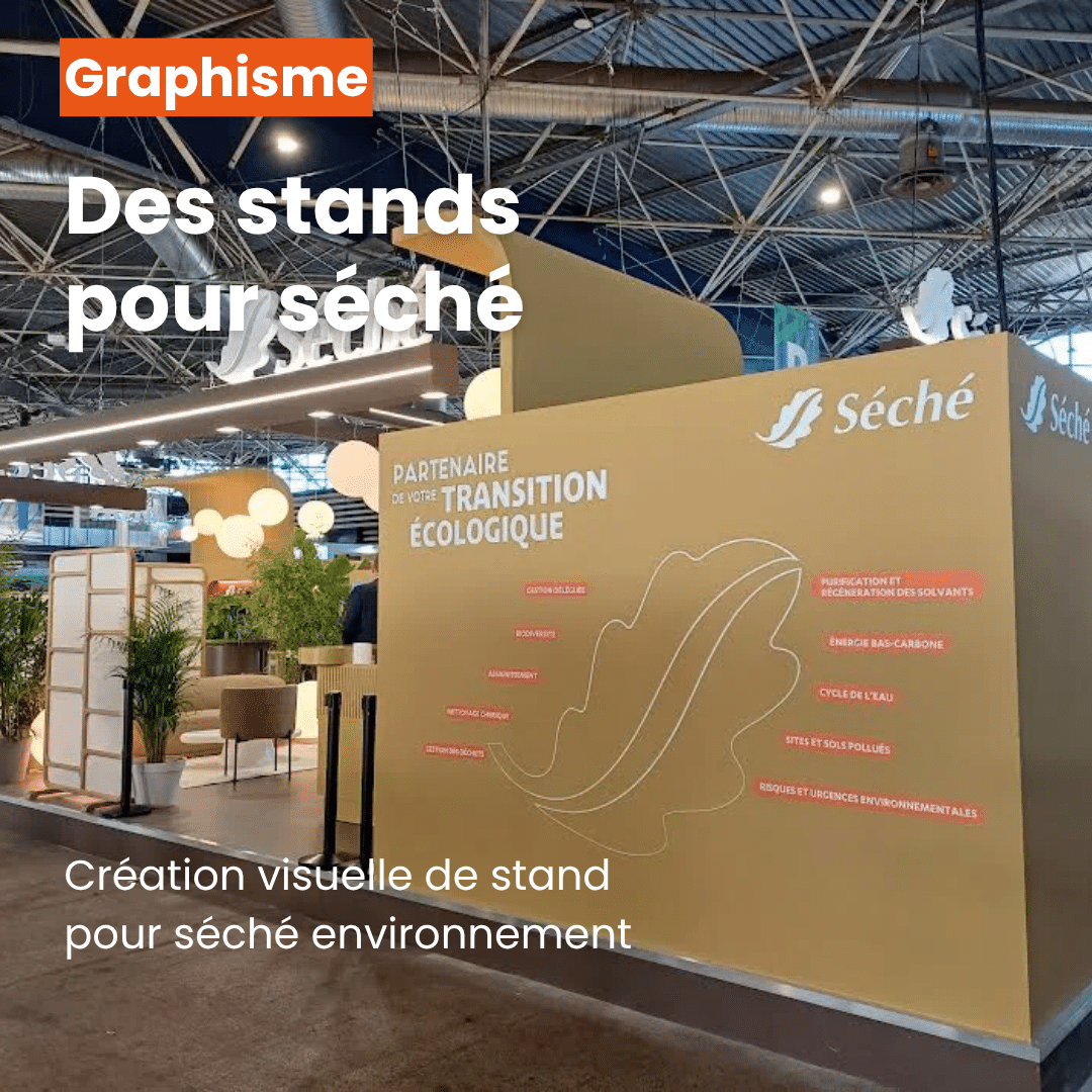 ✨ Focus projet : création graphique de décors de stands pour Séché 5