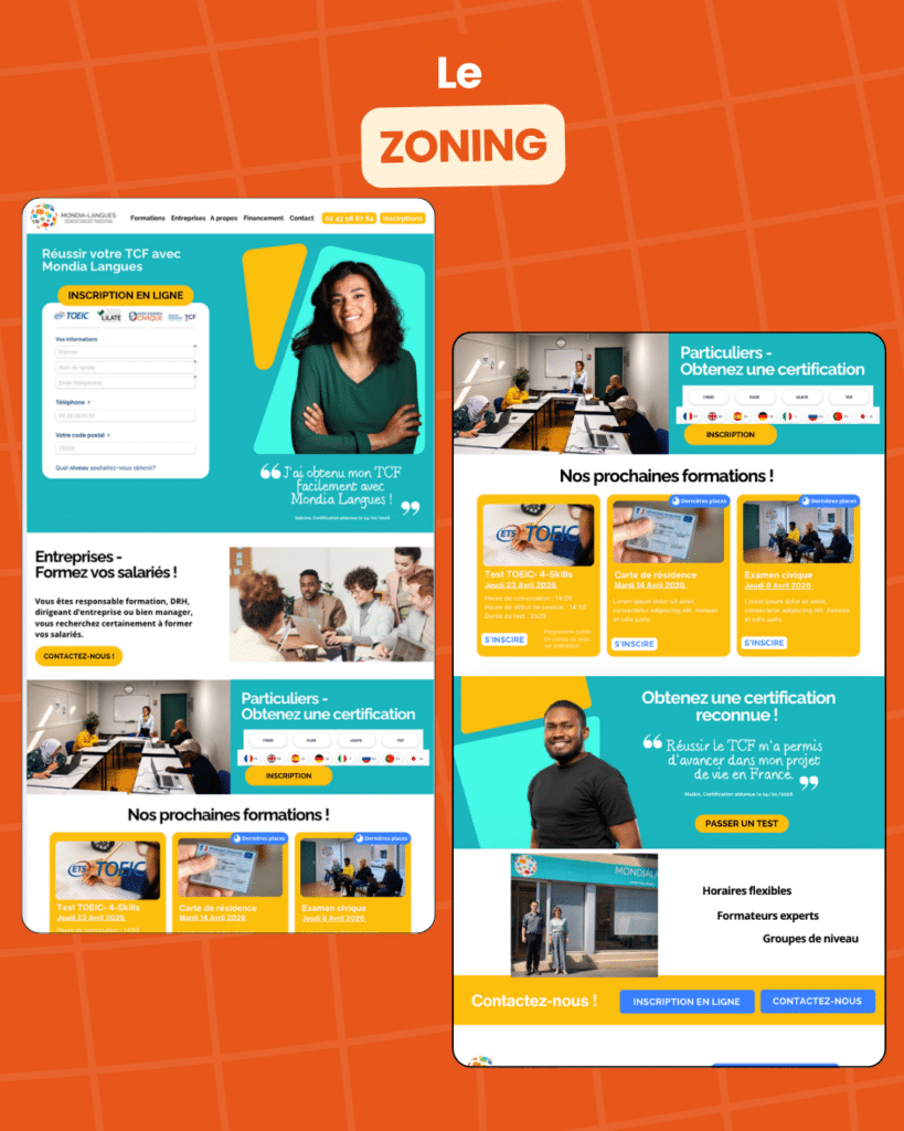 Refonte du site internet de Mondia Langues : un site pensé pour une navigation plus simple et plus efficace 5